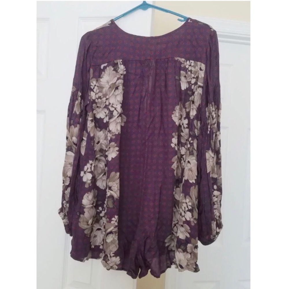 NWOT Free People Sunset Boulevard Floral Romper - Picture 7 of 8